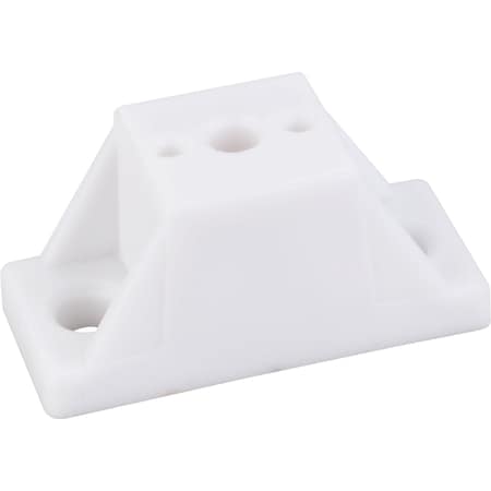 Hardware Resources White 7/8" Spacerx1-7/8" Overall Width - Holes are 1-3/8" Center to Center 530117